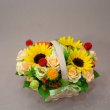 京都府京都市東山区花幸の花　ウッドバスケットアレンジメント